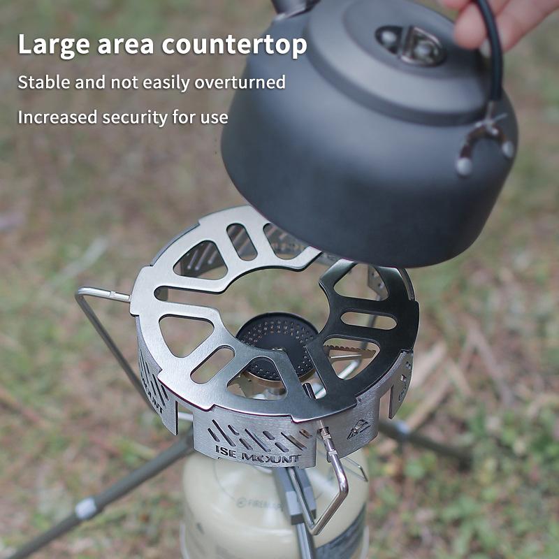Outdoor Stove Windshield Portable Camping Stove Windproof Ring High-Temperature Resistant Camping Picnic Cooking Supplies 1Pc
