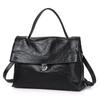 Damen Crossbody-Tasche aus Vollnarbenleder, Leichte Luxus Umhängetasche für den Arbeitsweg