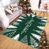 VIKAMA Kerst Sneeuwvlok Vloerkleed Rood Zwart Buffalo Plaid Wasbaar Antislip Anti Slip Tapijt Slaapkamer Woonkamer Woondecoratie