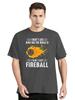 Ich Wirke Feuerball Streetwear Lustige Schwarze Kleidung Herren Baumwolle T-Shirt Oberteile T-Shirts Dnd Drachen Würfel Rpg Tabletop T-Shirt