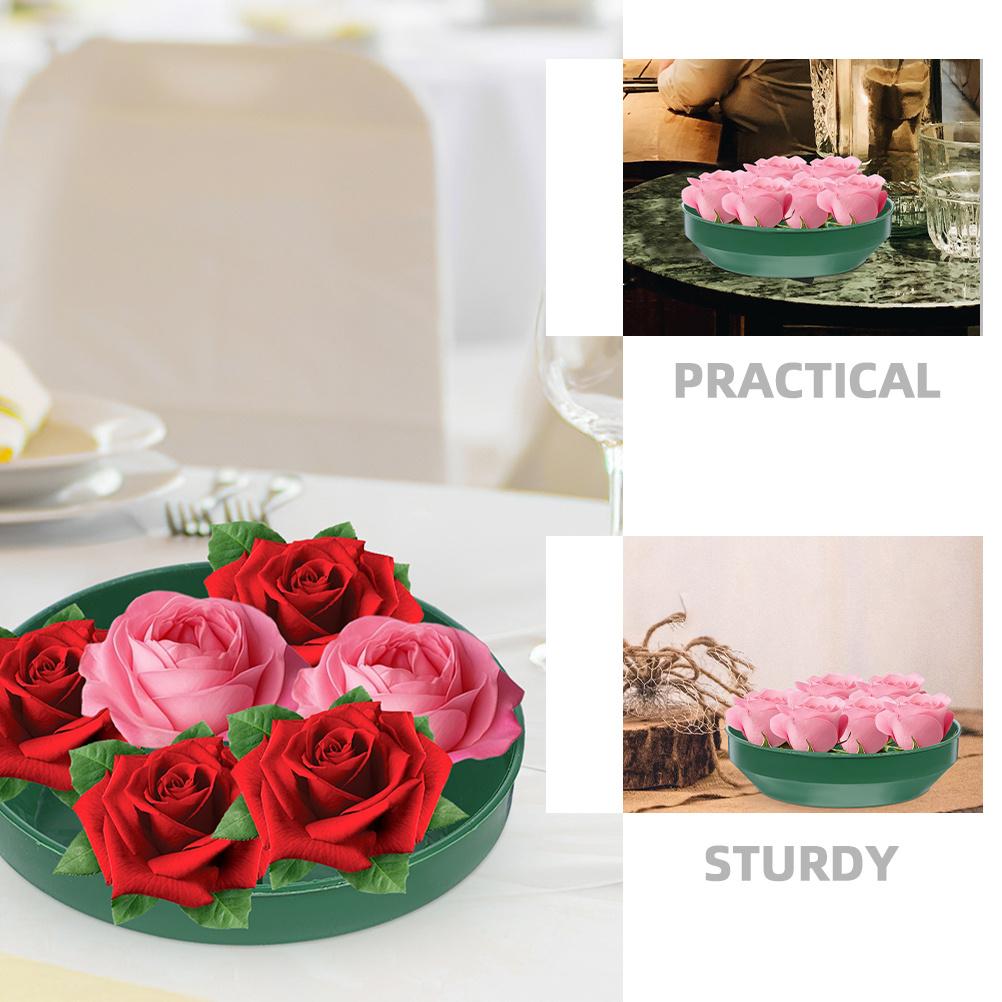 8Pcs Flower Arrangement Fixing Tray Plastic Flower Mud Holder for Foam Arrangements Sturdy Decorative Landscape Tool