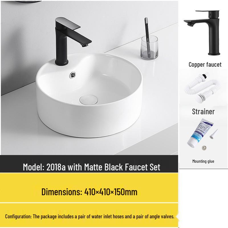 Tengxiang Ceramic Sink: White Floor-Standing Luxury Basin with Cabinet for Bathroom or Balcony
