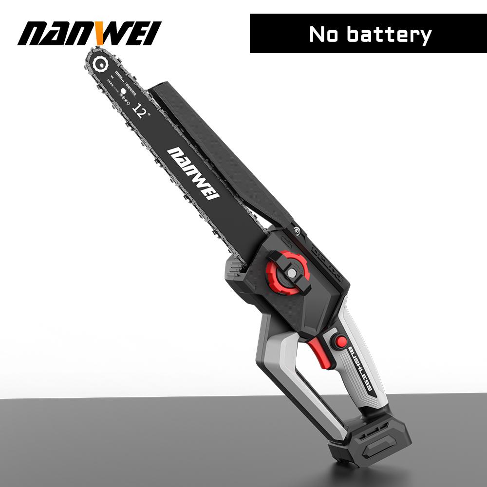 

NANWEI 12-дюймовая электрическая цепная пила 2300 Вт с бесщеточным двигателем no battery and charger