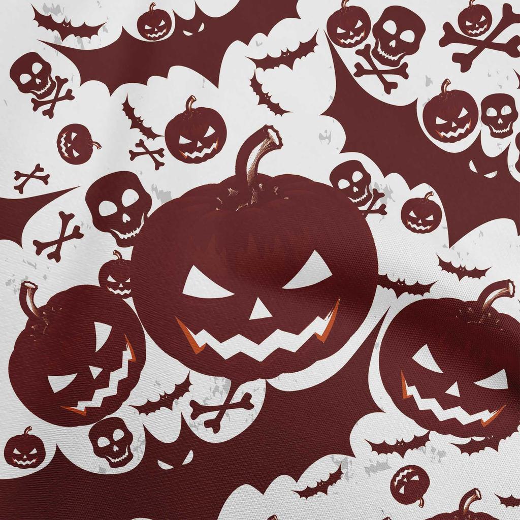 oneOone Cotton Flex Blue Fabric Halloween Sewing Material Print Fabric By The Yard 40 Inch