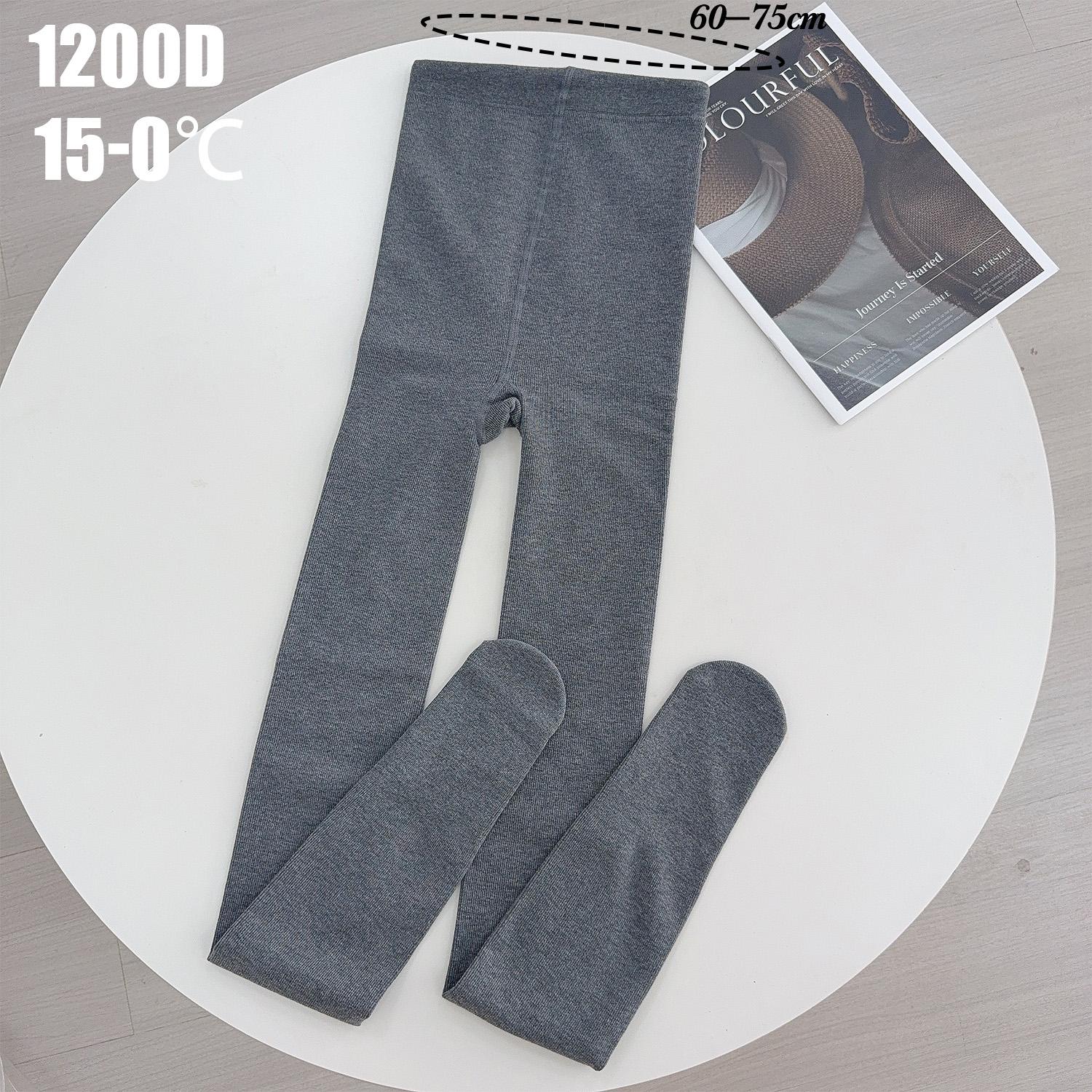 Koreanische Graue Hohelastische Verdickte Leggings Für Damen Warme Strumpfhosen Baumwolle Weiche Socken Strumpfhosen Harajuku Streetwear Mode Socken One Size gray
