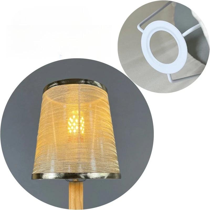 E14/E27/Clamp Fabric Lamp Shade Lighting Accessories for Home Office Decor Hotel Bedroom Bedside Floor Lamp Shell Cover
