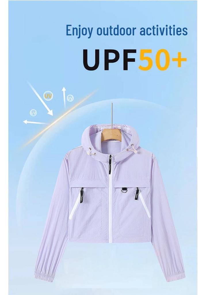 2025 Premium Summer Sun Protection Hooded Ice Silk Jacket for Men, Women & Couples - Breathable Outdoor Sportswear.
