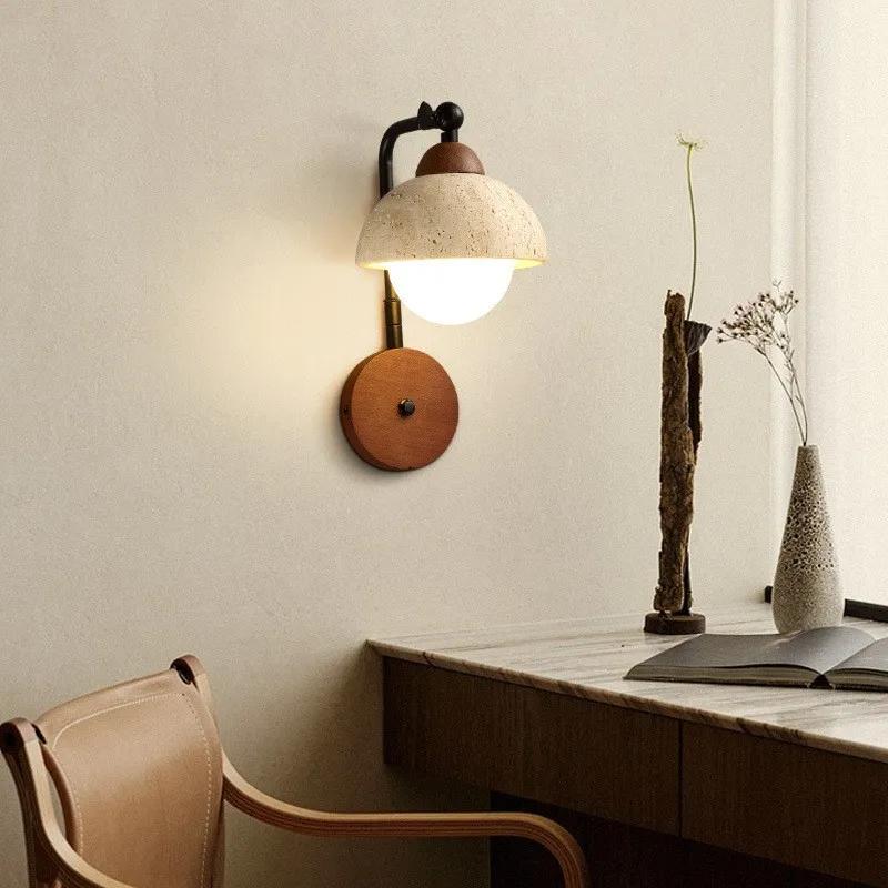 Japanese Retro Cement Wall Lights Nordic Entrance Lighting Aisle Staircase Room Decoration Bedroom Board Wall Lamp LED G9
