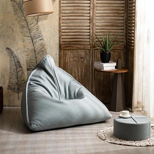 Japanese Lazy Sofa Tatami Bean Bag Balcony Lying Light Luxury Leather Children's Reading Single Chair