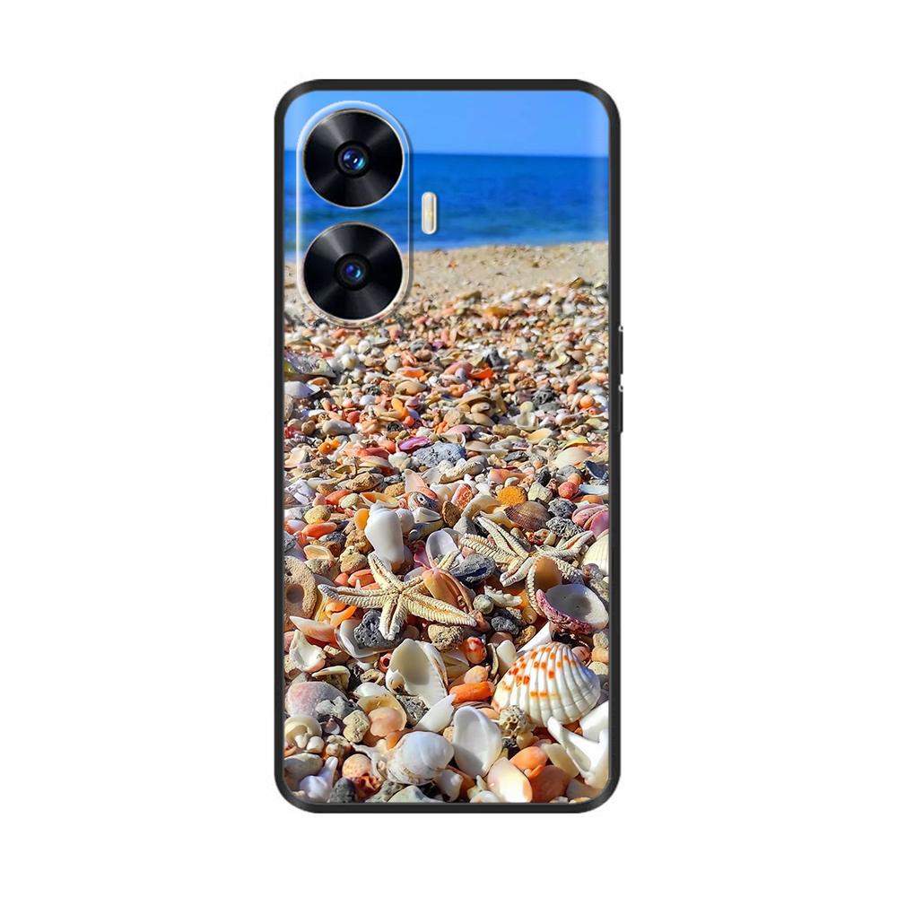Θήκη Κινητού Για Realme C55 Μόδα Μαλακή Υγρή Σιλικόνη Πλήρης Προστασία Πίσω Κάλυμμα Για Realme Narzo N55 Θήκη C 55 RMX3710 Fundas