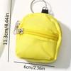 Metal Key Ring Zipper Coin Pouch Nylon Keychain Pouch New Mini Storage Bag  Key Organizer
