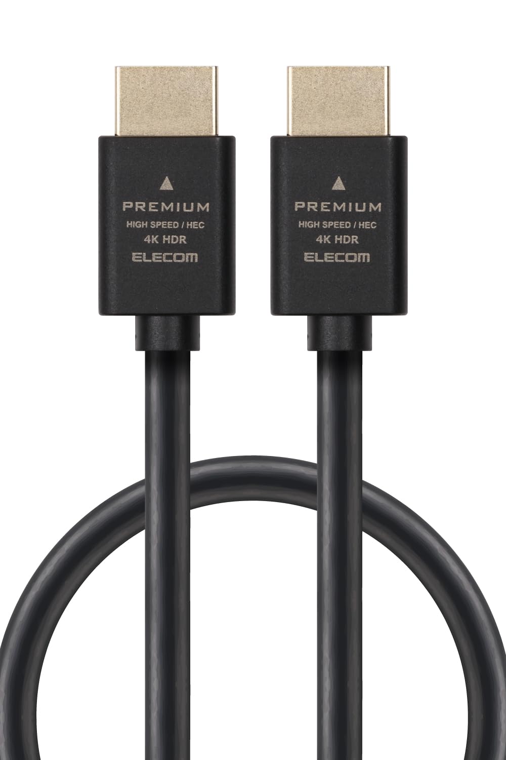 

ELECOM HDMI кабель 1 м Премиум кабель стандарт 18 Гбит/с для игры eARC черный 4K2K(60Гц) [Премиум HDMI(р) Сертифицировано] Телевизоры, ПК, консоли и т. д.. ECDH-HDP10BK