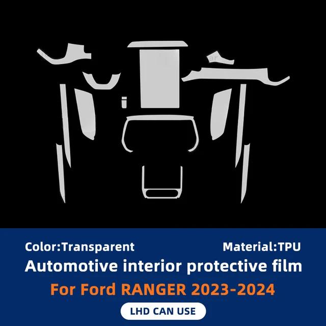 For Ford Ranger  2024 Interior Protective Film Gearbox Panel Navigation Screen Automotive TPU Cover Anti-Scratch Sticker