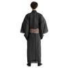 KYOETSU Kimono Mens Summer Use Male Traditional Clothing Washable Single Layer Black Green Komaro