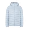 Giacca Piumino Leggera con Cappuccio da Donna - 90% Piuma, Colore Unito, Calda Casual Taglie Forti per Autunno/Inverno.