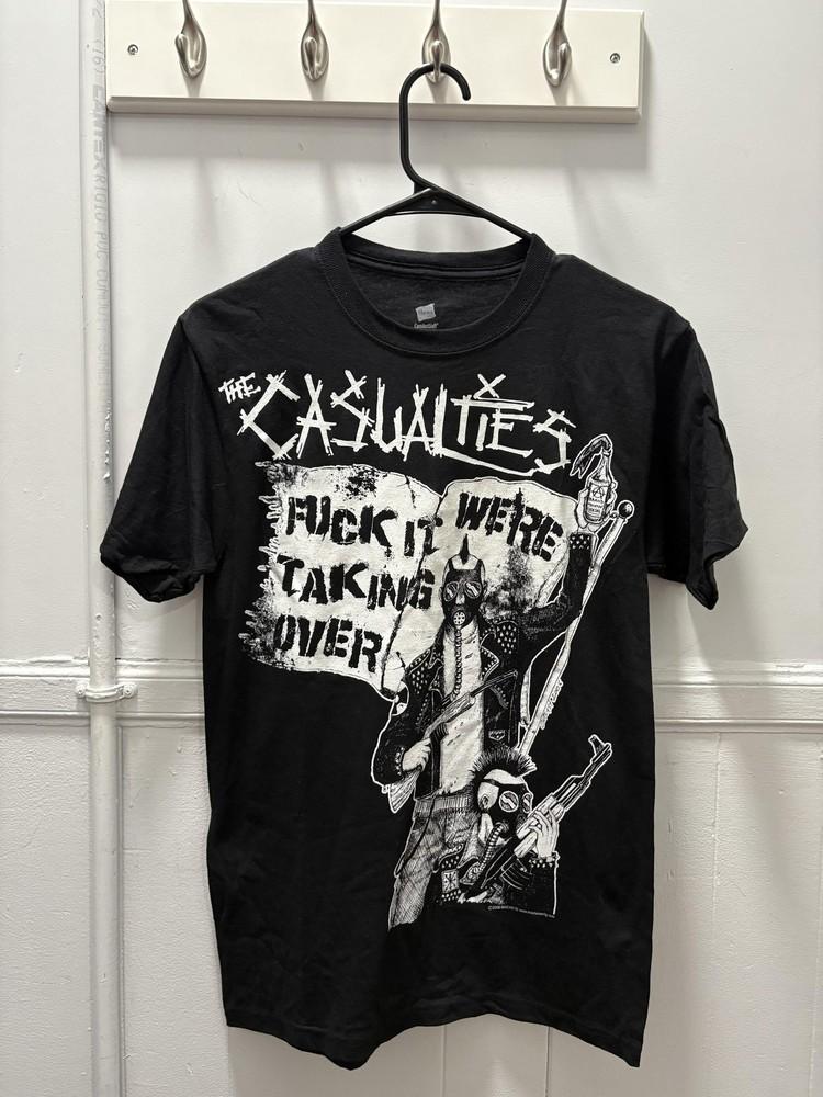 The Casualties Shirt Mens Small Black 2006 Punk Band Graphic T-Shirt Tee Unisex T-Shirt L