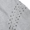 Women's Cross-Border Hooded Velvet Sweatshirt Jacket with Rivet Zipper - Long Sleeve Cardigan for Autumn/Winter