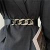1 Pcs Fashion Chain Belt Elastic Metal Waist Belts For Women Ladies Coat Dress Belt Waistband