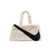 Nike Logo Print Design Casual Versatile Large Capacity Polyester Tote Bag Shopping Bag Handbag Unisex Tote Bags Guava-Ice Black FB3050-838
