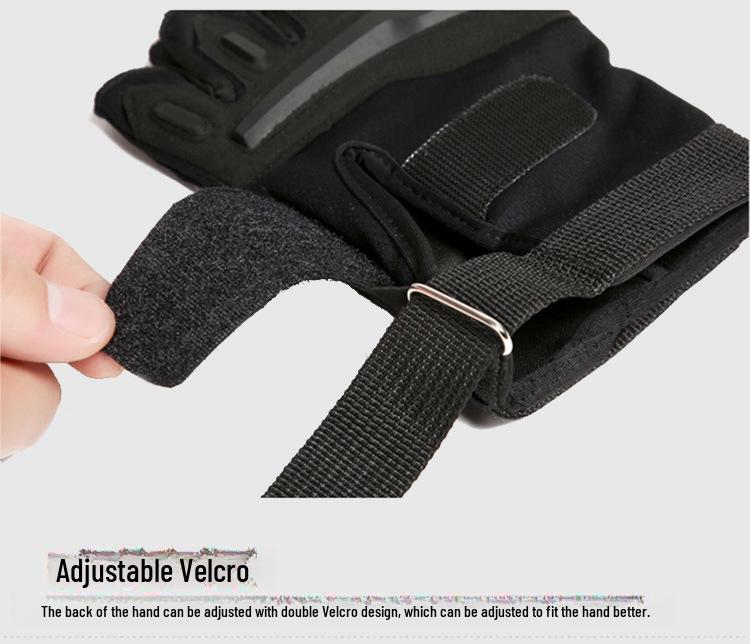 Gants de sport tactiques de fitness pour hommes sans doigts - Gants de cyclisme respirants demi-doigts