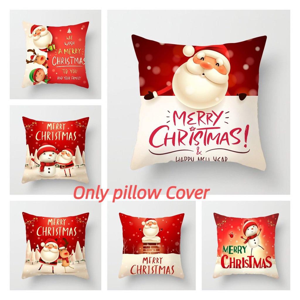 Gemütlicher Weihnachts-Weihnachtsmann-Kissenbezug für Sofa-Schlafzimmer-Dekor