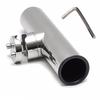 Amarine-made Stainless Steel Rod Holder, 1 Rod, Clamp-On Rod Holder, Adjustable Angle, Includes Hex Wrench
