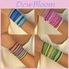Set di Braccialetti con Perline Stile Boemo con Design Elastico per Regalo di Coppia