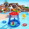 Swimming Inflatable Ring Throwing Ferrule Game Floating Basketball Hoop Inflatable Ring Outdoor Swimming Pool Beach Water Toy