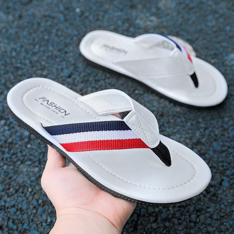 WTEMPO Summer Men's Flip-flops Outdoor Soft-soled Thick-soled Lightweight Slides Indoor Non-slip Slipper Beach Shoes
