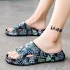 Fashion Outdoor Men Slippers Lightweight Men Beach Shoes Non-Slip Bathroom Slides Soft Indoor Home Sandals Fashion Flip Flop