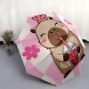 Capybara Themed Travel Umbrella-8 Ribs Automatic Opening and Closing, Portable Folding Design, Compact and Stylish Umbrella Suitable for Out