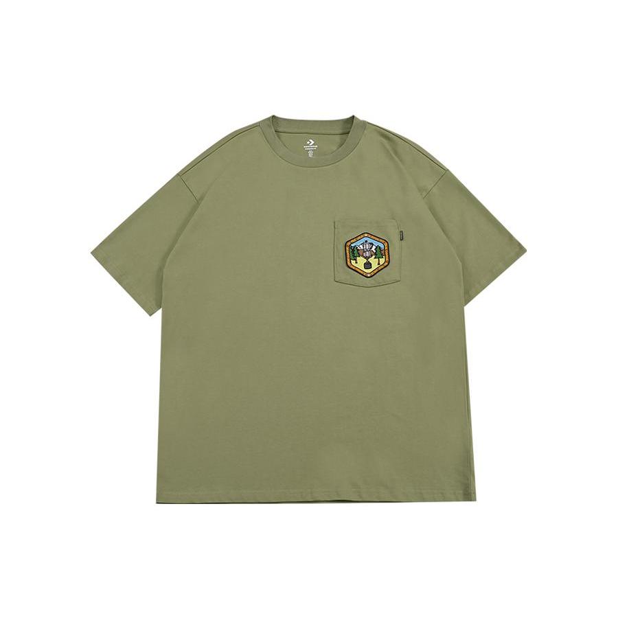 

New Converse T Shirt Men s Army Green 10025881-A02 XL
