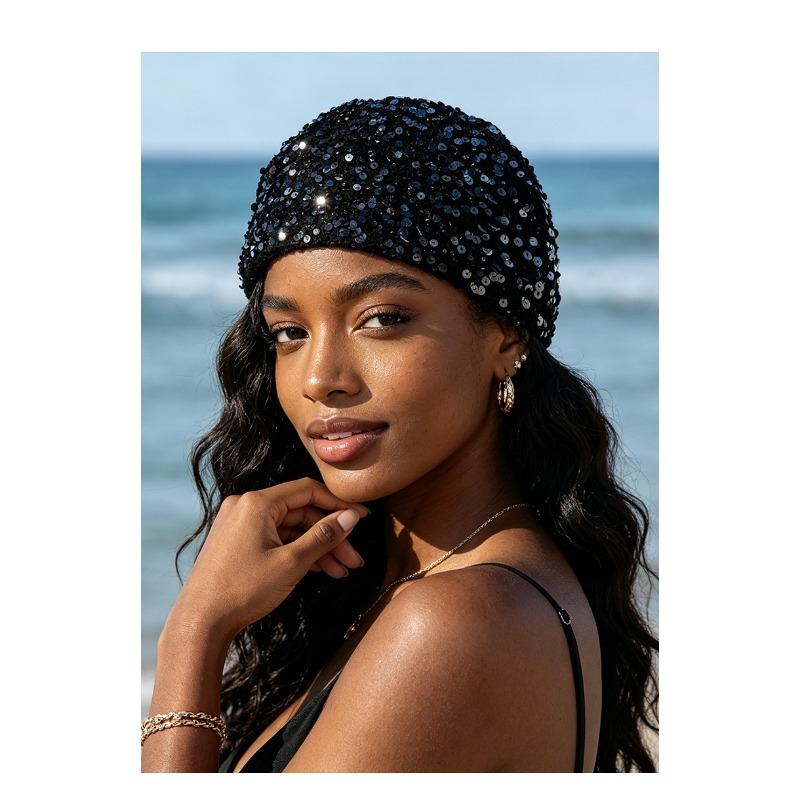 Women Breathable Solid Color Hollow Out Knitted Beanie Cap