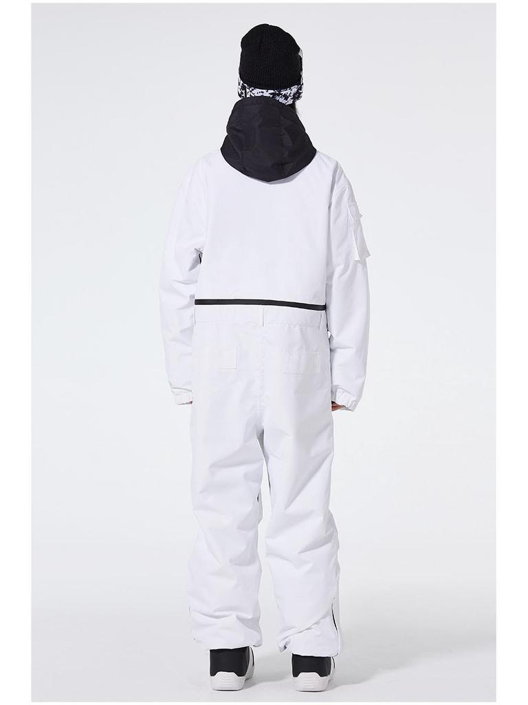 Unisex jednodílná lyžařská a snowboardová kombinéza: Volné, větruodolné, voděodolné a teplé pro zimní venkovní dobrodružství