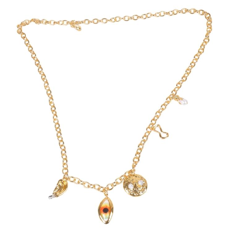 

Sparkling Waist Chain For Women Evil Eyes Body Chain Waist Jewelry Punk Fashion Waist Accessory for Various Styling золотой