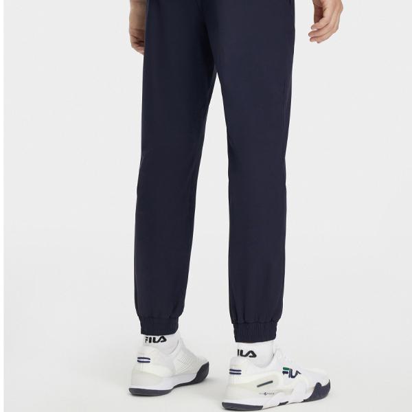 FILA Solid Color Simple Cuffed Tennis Sports Pants Men bottoms Royal-Blue A11M323601FNV