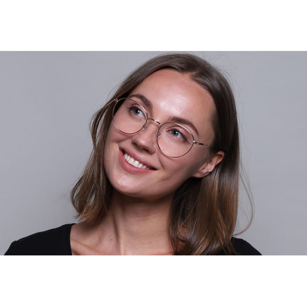 Full Rim Oval Gold Smartbuy Collection Sion 901f Fashion Unisex Eyeglasses