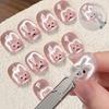 4pcs Cute Rabbit Bear Shaped Cat Eye Nail Magnet Stick Fold Eared Rabbit Effects Iron Piece Magnet Stick Gel Polish Magnet Tools