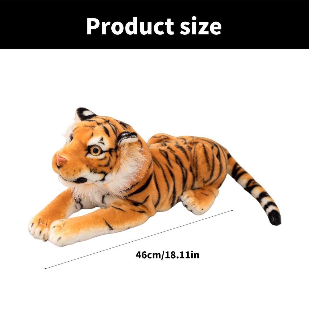 Realistic Tigering Tissue Box Cover PP Cotton Materials Storage Holder for Bathroom Home Car Office Decoration