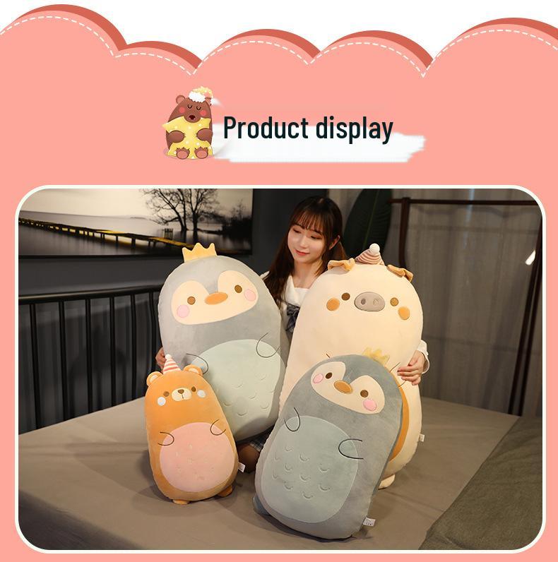 Dinosaur Plush Cushion: Soft Sleeping Backrest & Side Pillow Toy Gift