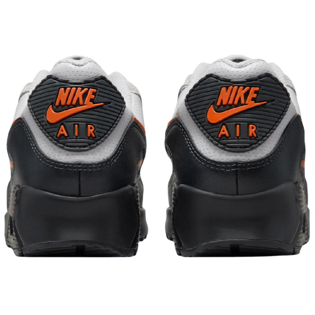 Nike Air Max 90 Abrasion Resistant Abrasion Resistant Low top Casual Running Shoes Unisex Gray Black Orange IF0670-003