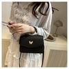 Vintage Faux Leather Shoulder Bag for Women, Butterfly Decor Small Crossbody Purse, Square Bag for Daily Use