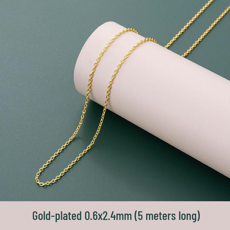 

5м Железная Цепочка Крест - Плоская Овальная Звеньевая Цепочка Ожерелье и Сумка DIY Ювелирные Аксессуары