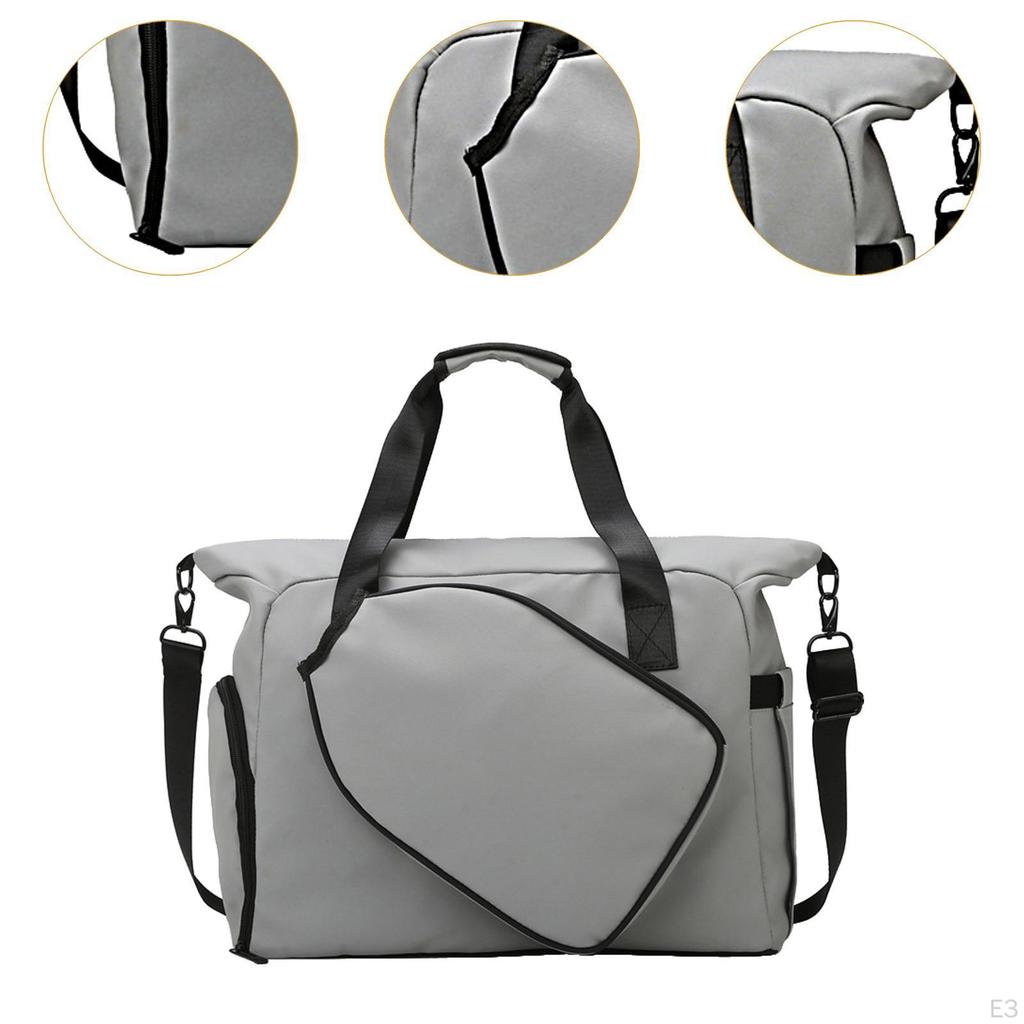 Crossbody Bag for Pickleball Rackets with Separate Shoe Compartment