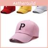 Embroidery Letters P Hat Women Uv Protection Shade Out Sun Breathable Protection