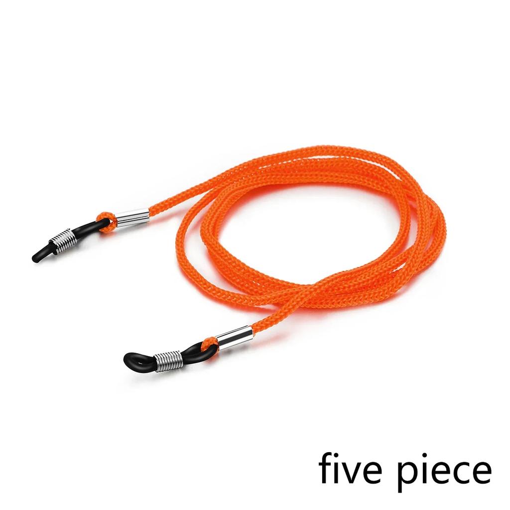 5 Stück Verstellbarer Brillenbandhalter Anti-Rutsch Brillenkordel Seil Sport Sonnenbrillen Kette Lanyard Brillenhalter Damen Herren