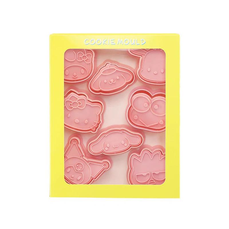 

3D 8-piece Cute Animal Cookie Cutter Set Animal Plastic Cookie Stamps, Bunny and Bear Cookie Cutter, Baking Kitchen Tool Set