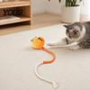 Silent Cat Play Toy Cotton Rope Toy, Plush Cloud Carrot Cheese Chew Stuffed Crocodile for Indoor Cats Teething Relief, Interactive Woven