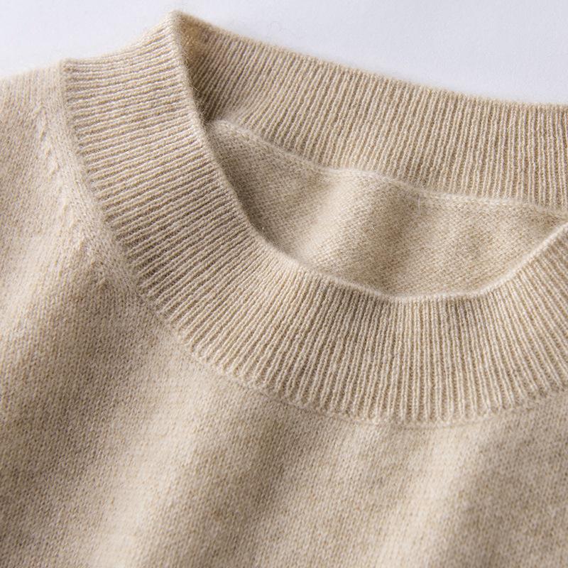 Women's Loose-Fit Cashmere Short Sleeve Knit Pullover