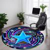 1pc Cosmic Star Office Round Rug, Non-slip, Soft and Durable Office Rug for Interior Decoration, Perfect for Office,Decoration Yy260204050